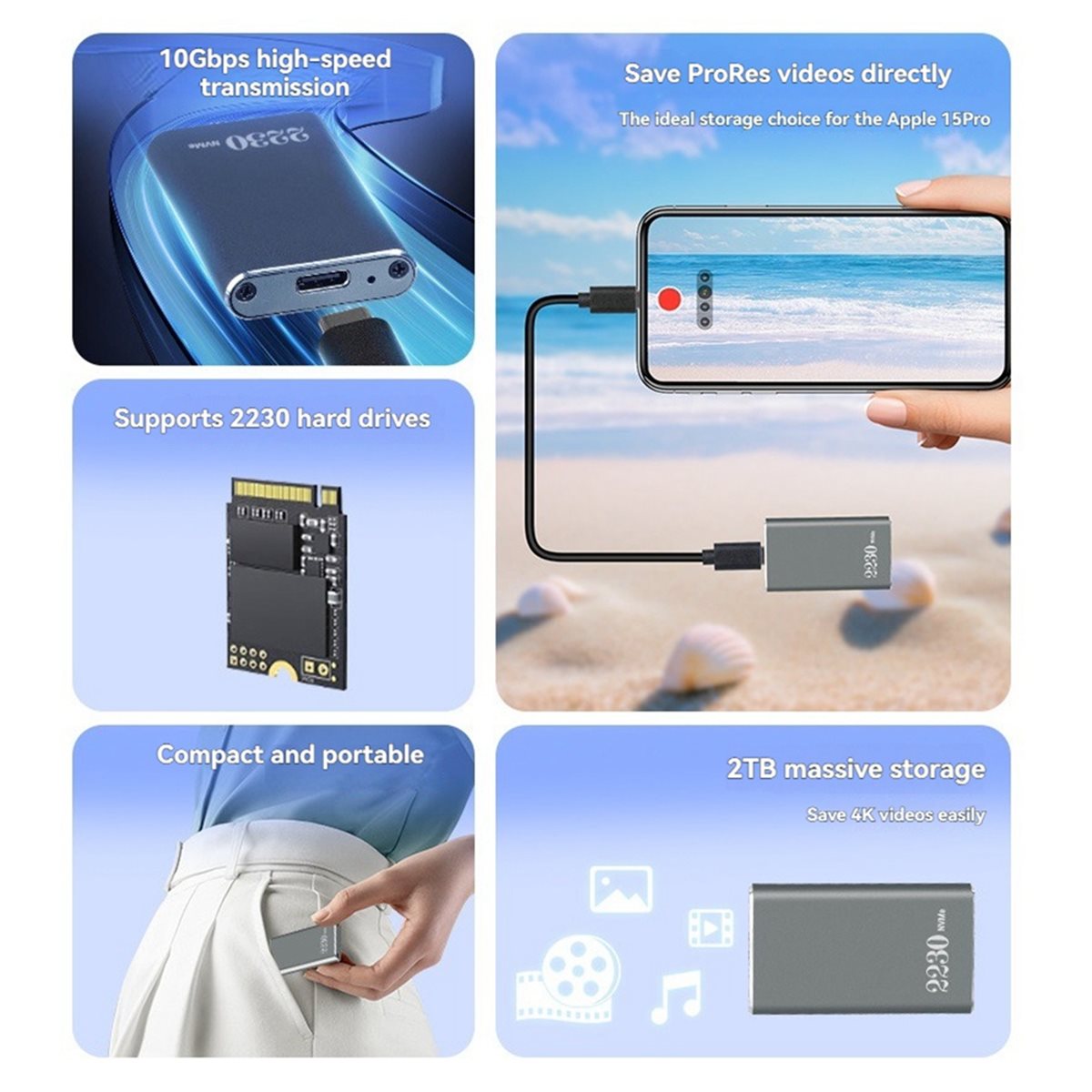 A40I M.2 NVMe SSD Enclosure -  - External Nvme Ssd ulasan dan harga