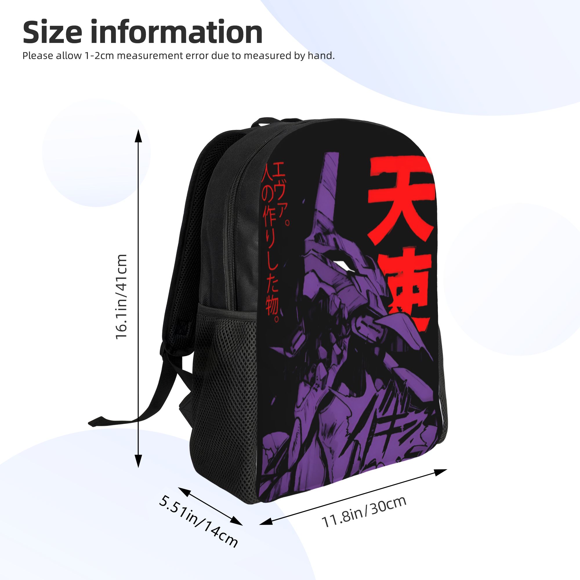 Custom E-Evangelions Backpack  - Laptop Accessories Bag For Men ulasan dan harga