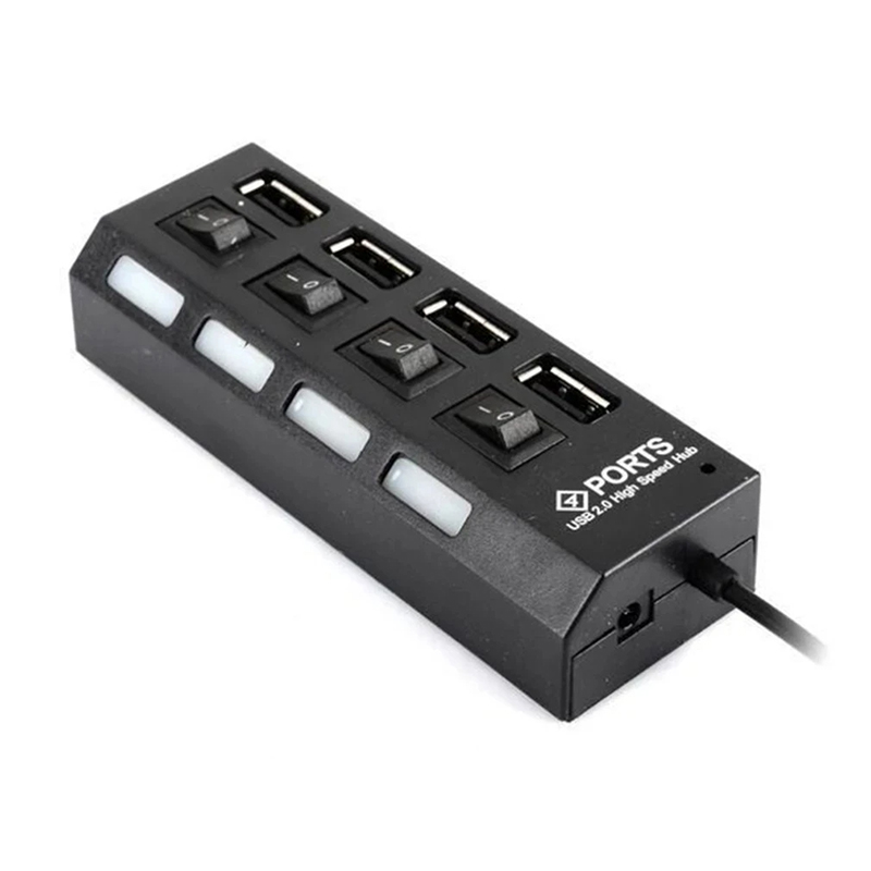 4-Ports USB 2.0 Hub Extension  - Laptop Accessories Kit ulasan dan harga