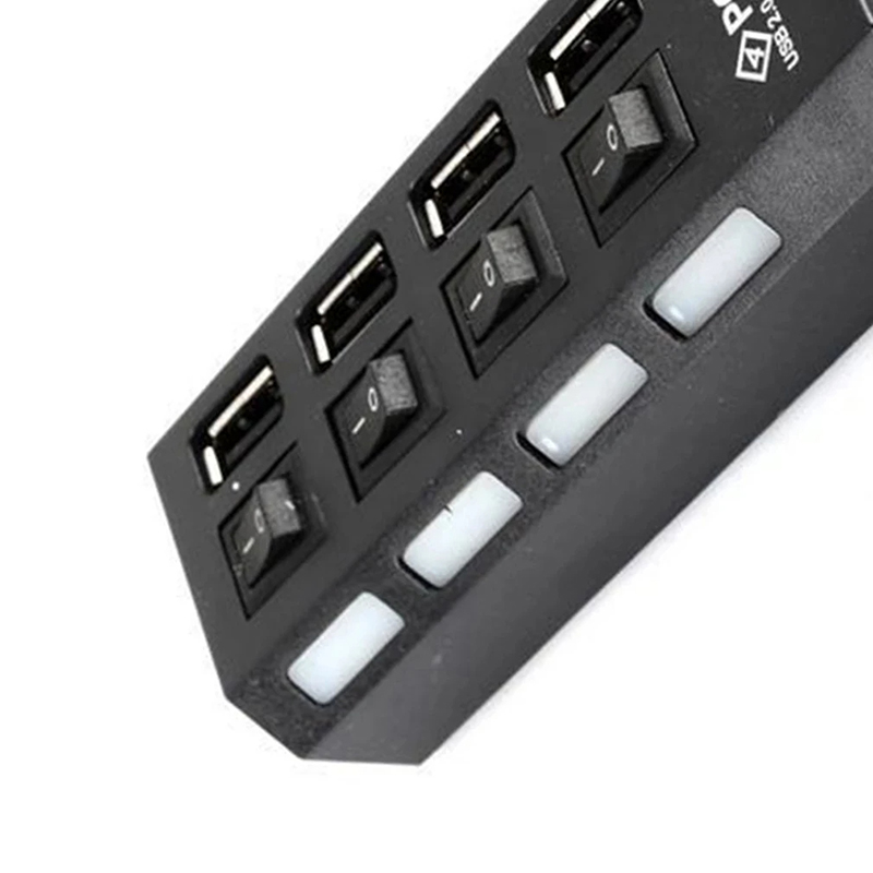4-Ports USB 2.0 Hub Extension  - Laptop Accessories Kit ulasan dan harga
