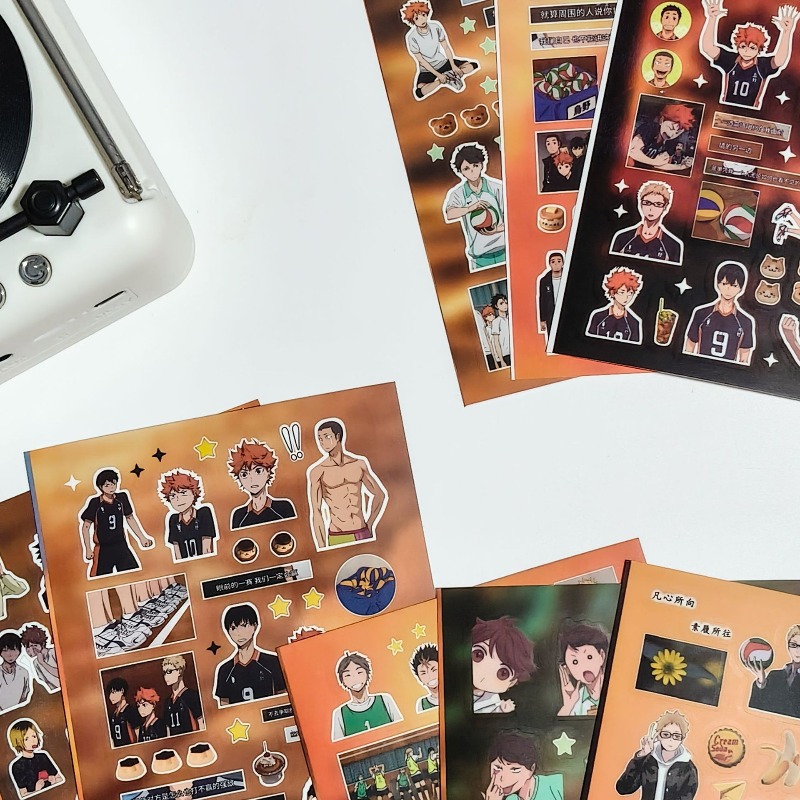 8pcs/set Haikyuu Anime Periphe - Laptop Accessories Kit ulasan dan harga
