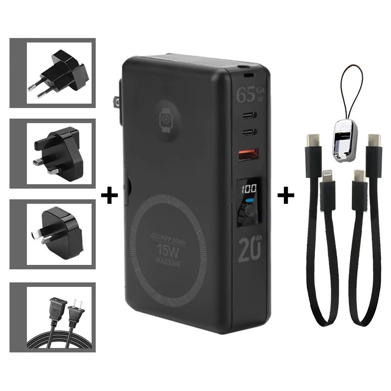 65W GaN USB C Charger Power Ba - Laptop External Accessories ulasan dan harga