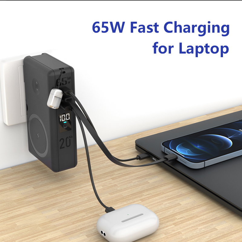 65W GaN USB C Charger Power Ba - Laptop External Accessories ulasan dan harga