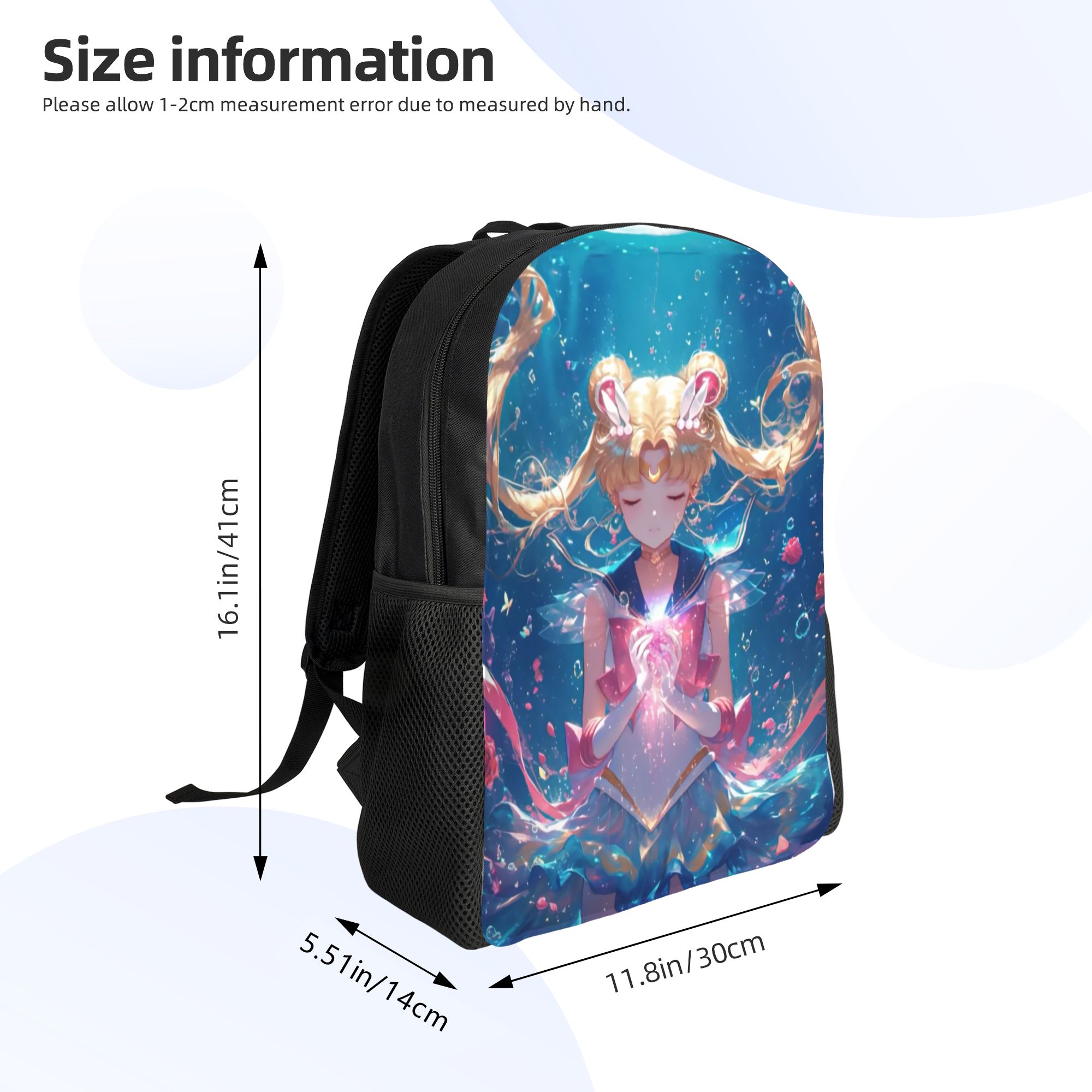Custom S-Sailors Moons Backpac - Laptop Accessories Bag For Men ulasan dan harga