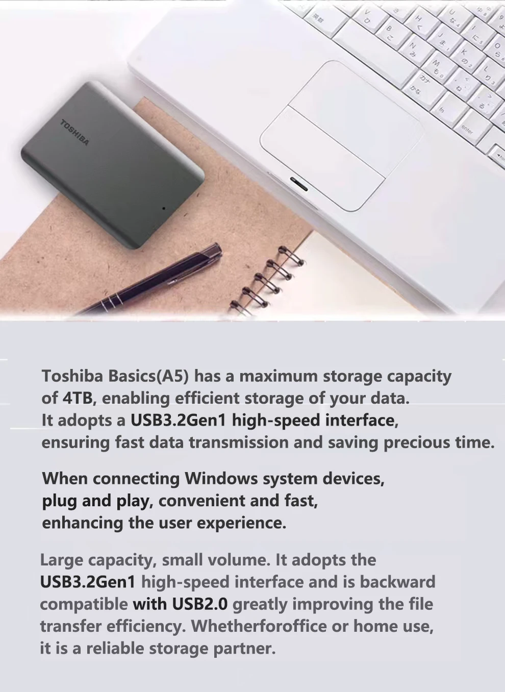[Brand+] A5 A3 T0 External Har - Laptop External Accessories ulasan dan harga