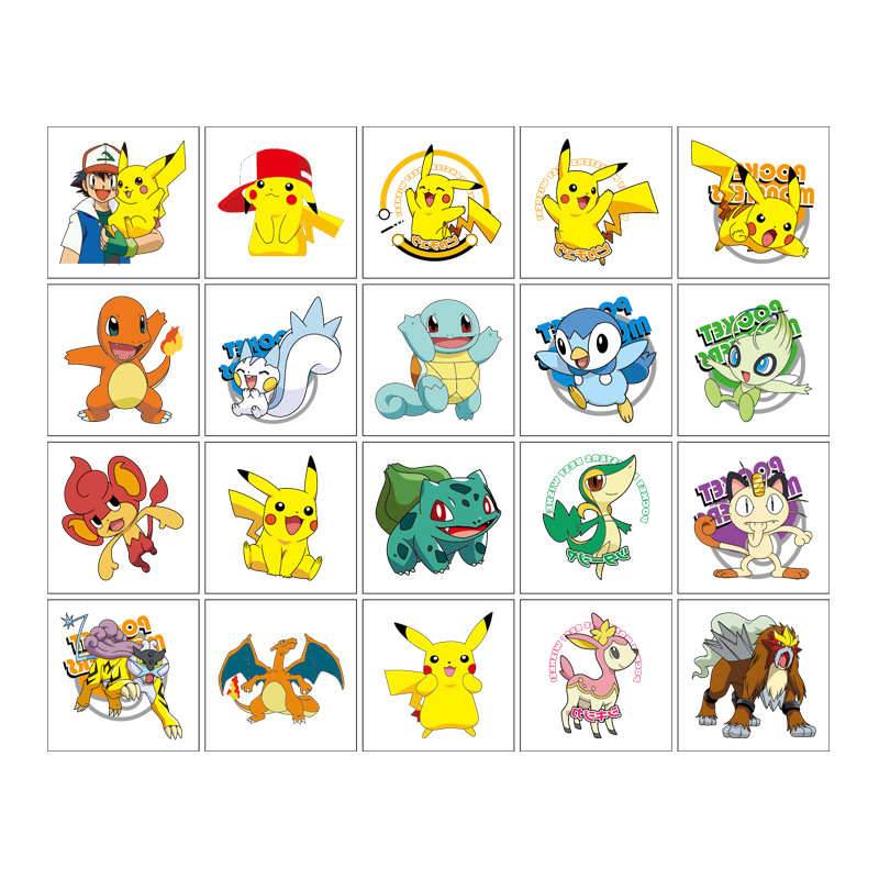 5*5cm 20pcs Pokemon Pikachu Ta - Laptop Accessories Kit ulasan dan harga