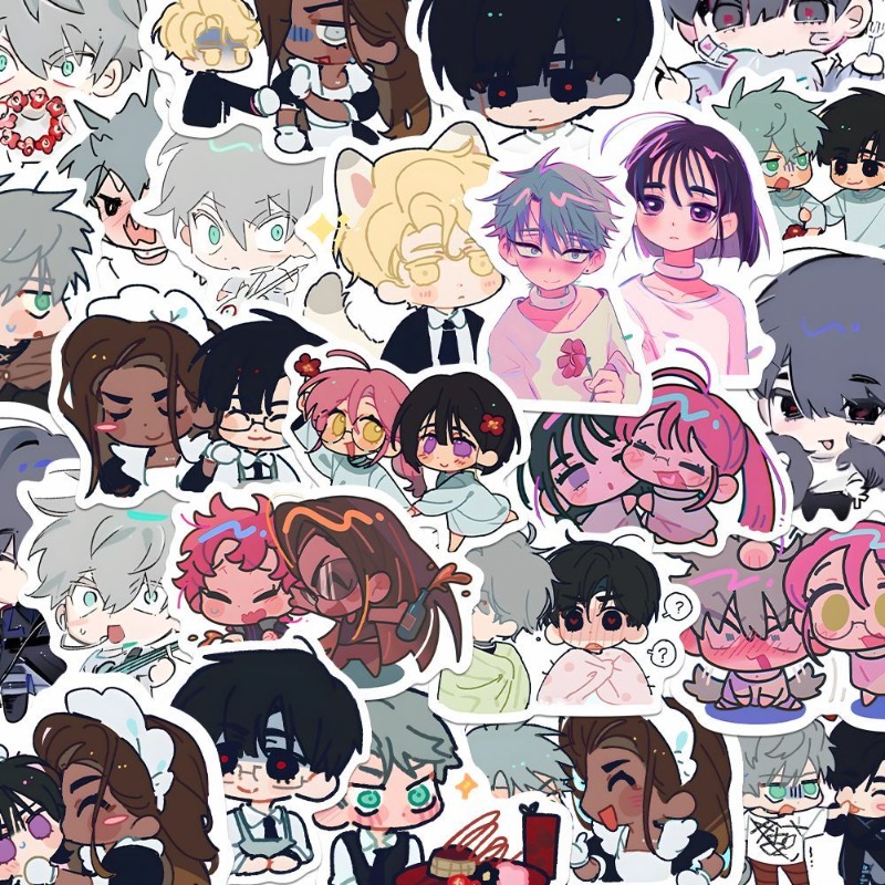 80Pcs/set Cartoon Anime Alien  - Laptop Accessories To Gift ulasan dan harga