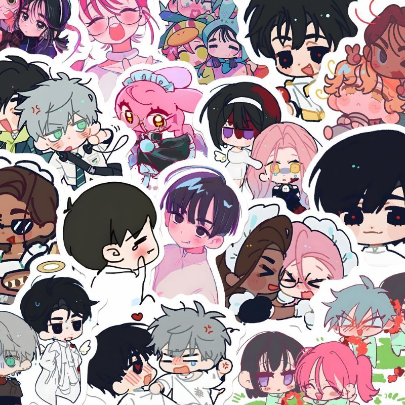 80Pcs/set Cartoon Anime Alien  - Laptop Accessories To Gift ulasan dan harga