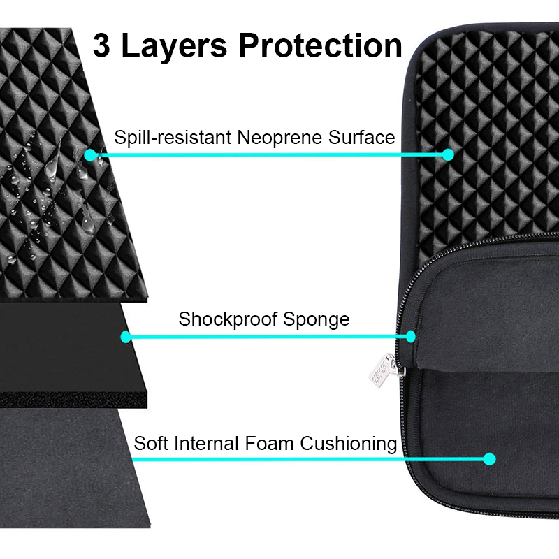 Black Laptop Bag 11 12 14 15 1 - Laptop Sleeve Neoprene ulasan dan harga