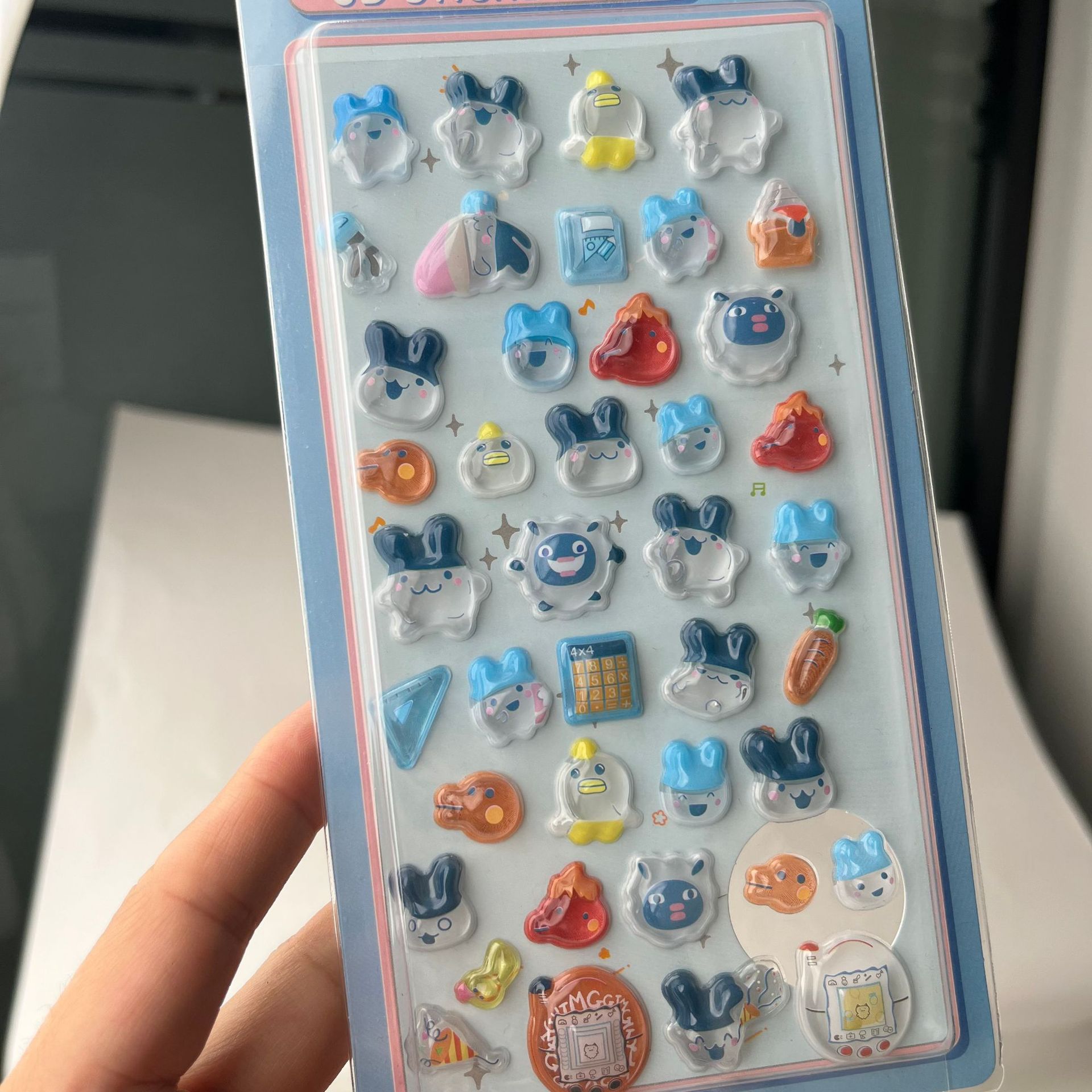 Cute Tamagotchi 3D Puffy Stick - Laptop Accessories To Gift ulasan dan harga