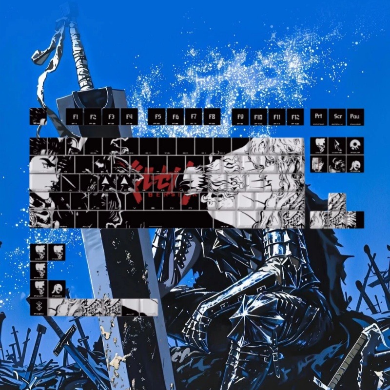 BERSERK Theme Anime Keycap 98  - Laptop Accessories To Gift ulasan dan harga
