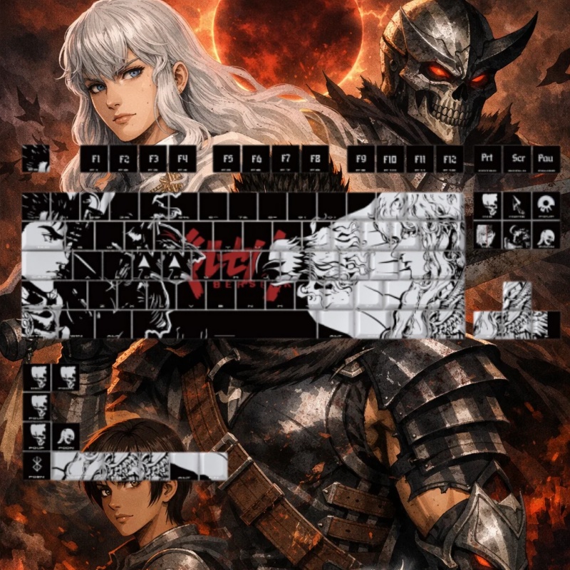 BERSERK Theme Anime Keycap 98  - Laptop Accessories To Gift ulasan dan harga